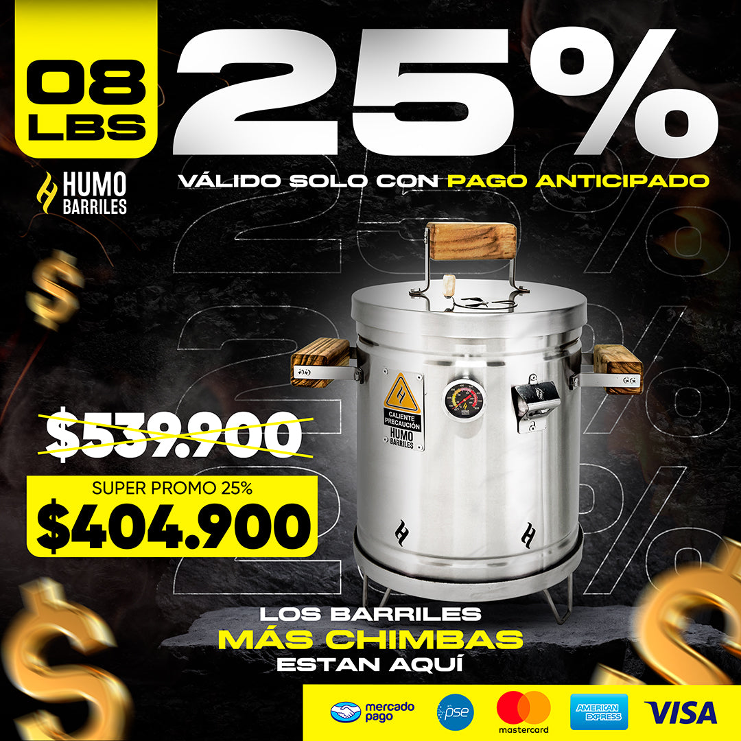 Barril 8LB Asador Mini