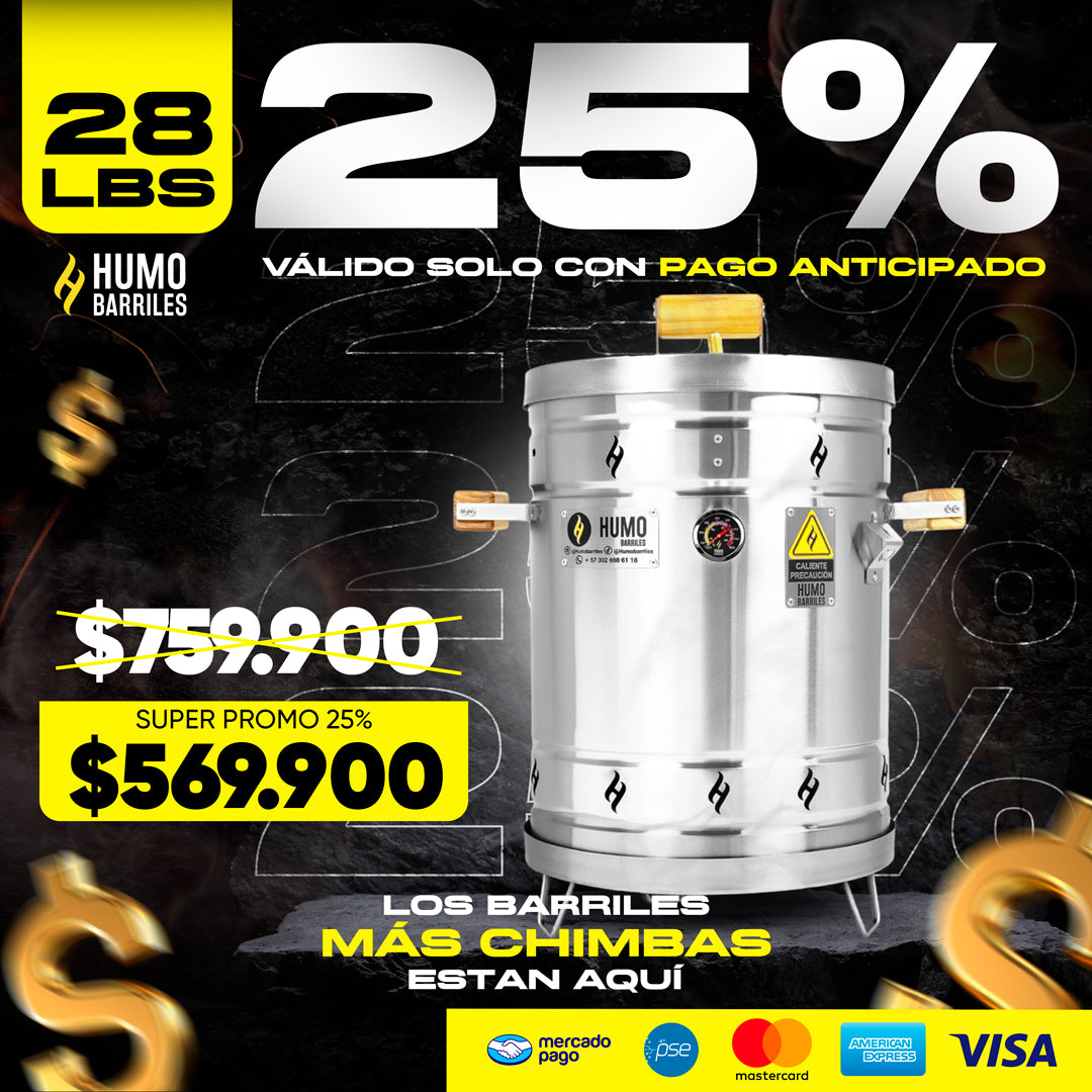 Barril 28LB Asador Mediano