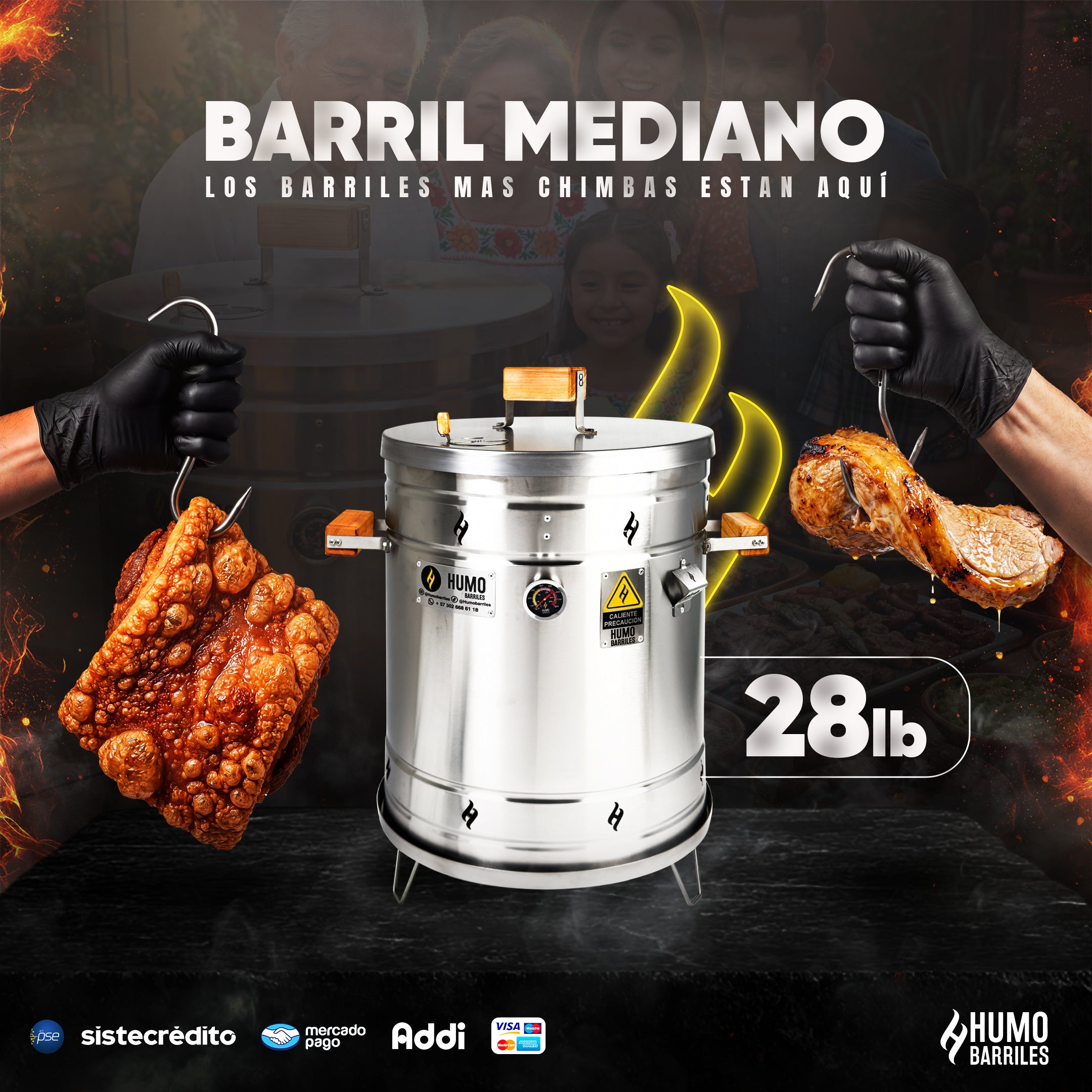 Barril Mediano de 28LB