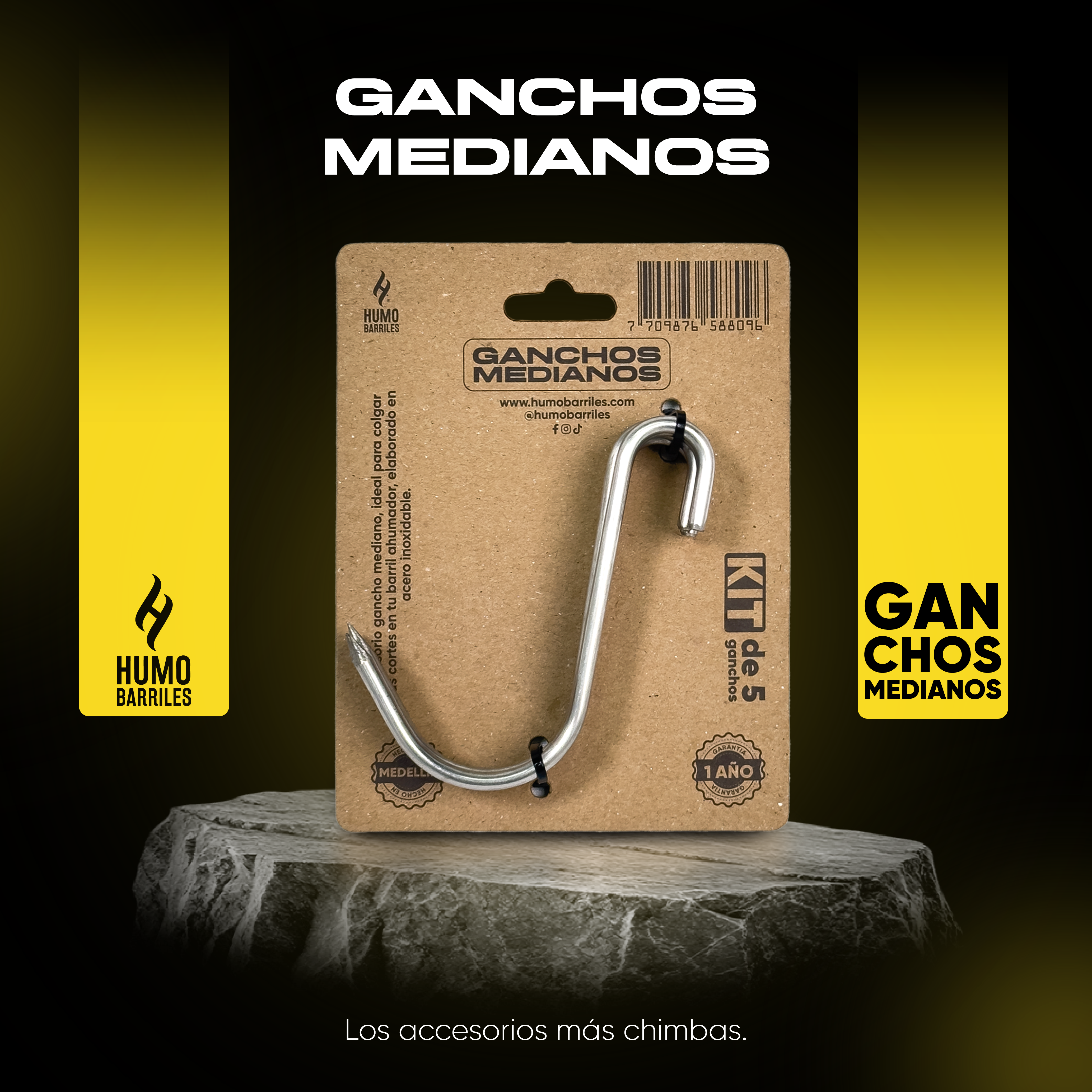 KIT de 5 Ganchos Medianos
