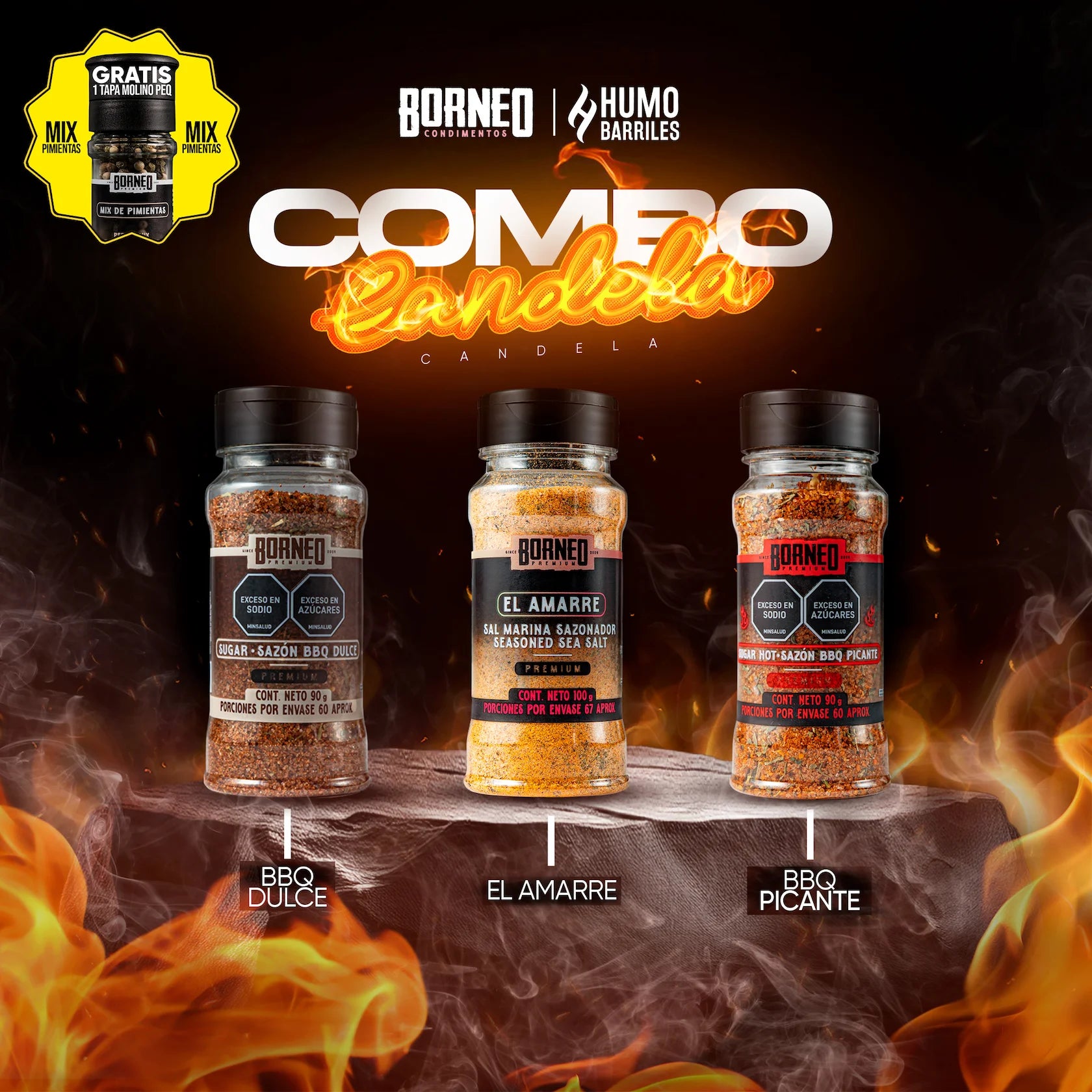 Combo Condimentos Candela Pequeño