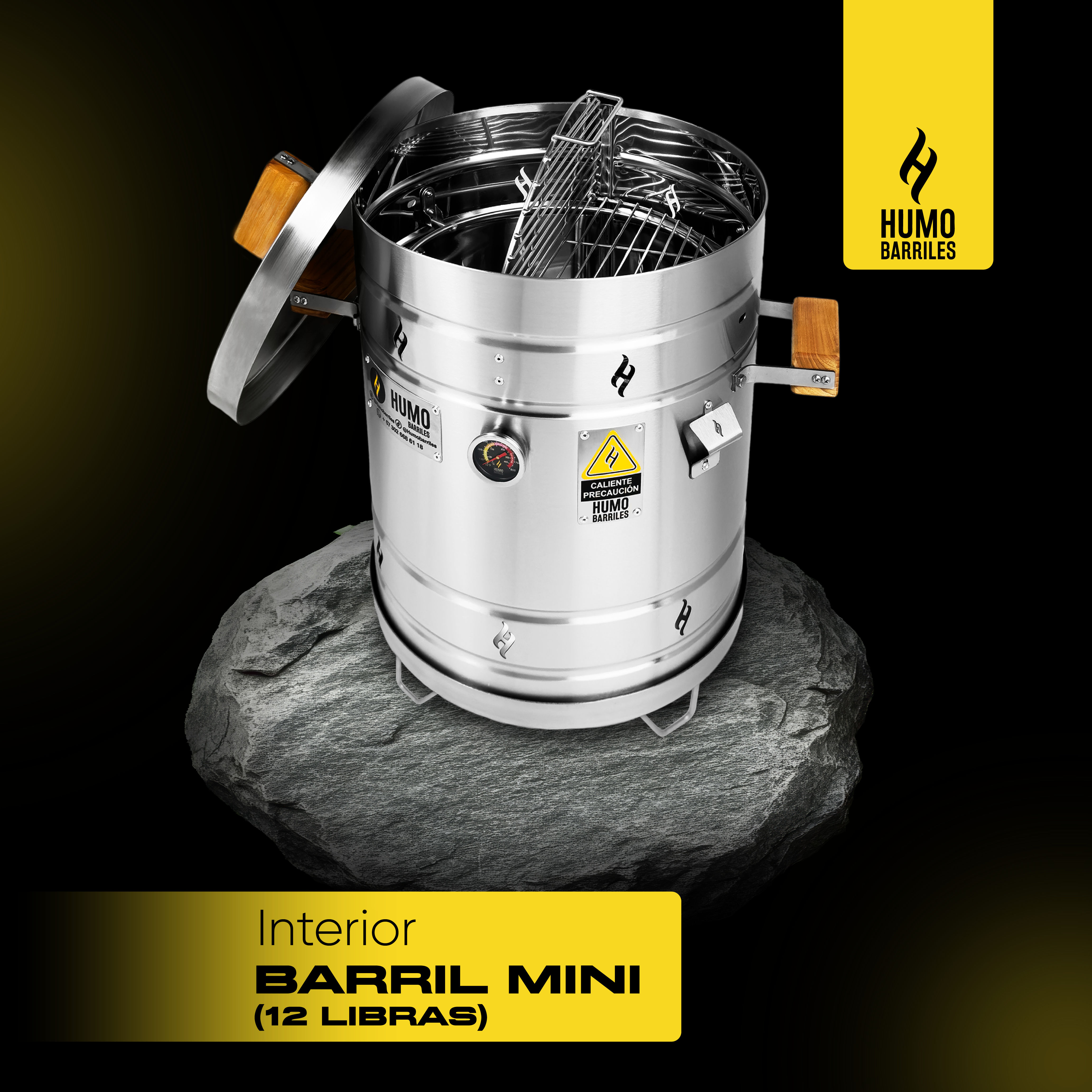30% OFF Barril Mini de 12LB de Humo Barriles