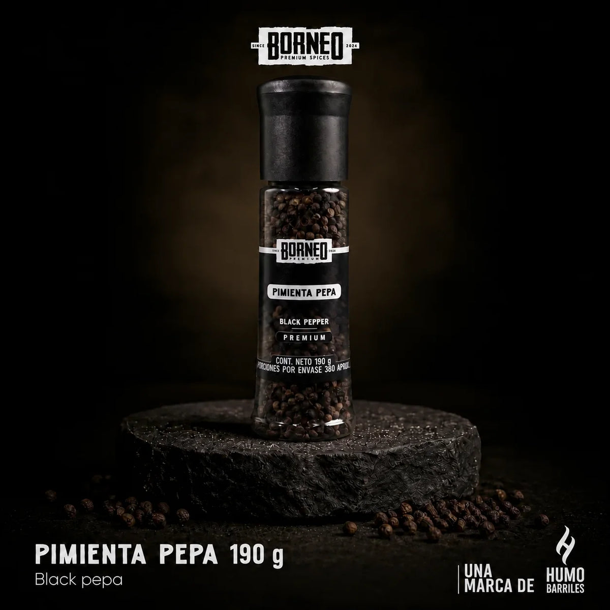 Condimento Pimienta Negra Pepa con Molinillo 190 Gr.