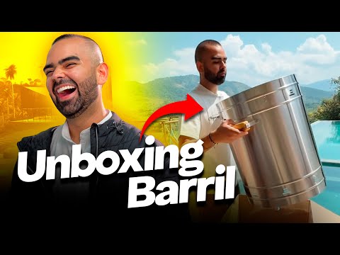 Cargar video: Barril 28LB Asador Mediano