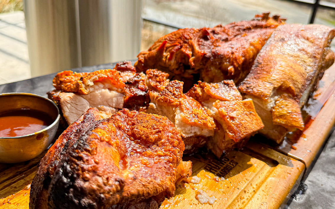 Costichi con salsa barbecue