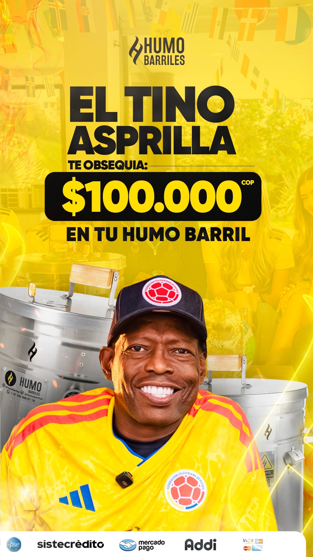El Tino te regala $100 mil