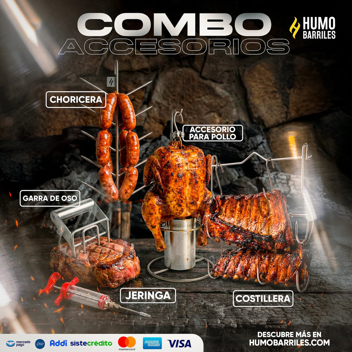 Combos de Accesorios para Asadores
