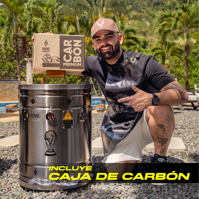 COMBO BARRIL ASADOR EDICION MUNDIAL 2026 + Carbón Premium