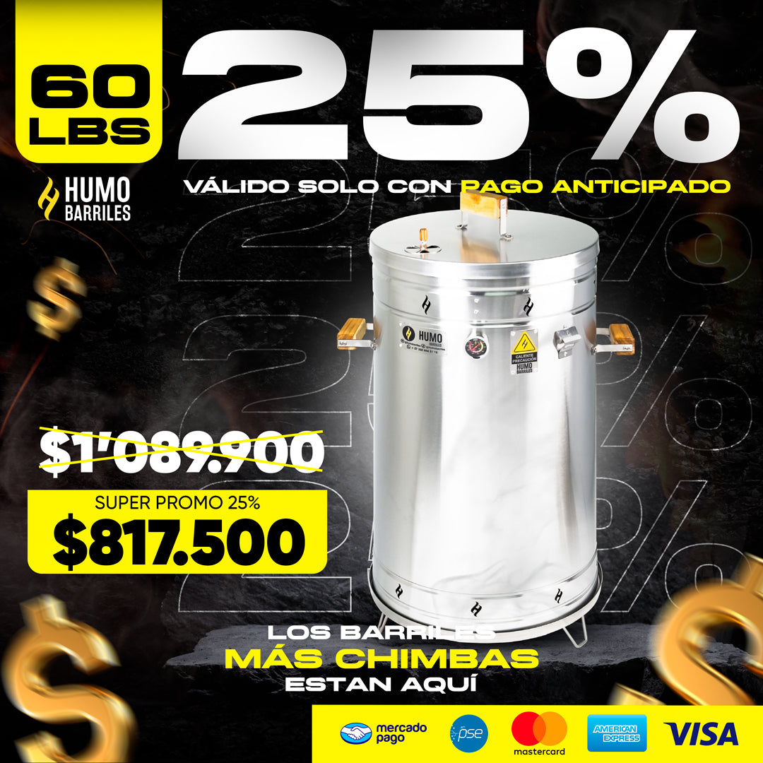 Barril 60LB Asador Jumbo | EMPRENDEDORES