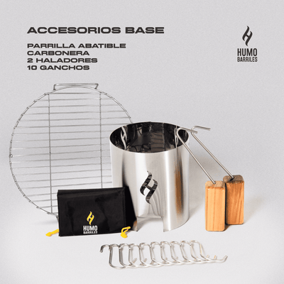 COMBO BARRIL ASADOR EDICION MUNDIAL 2026 + Carbón Premium