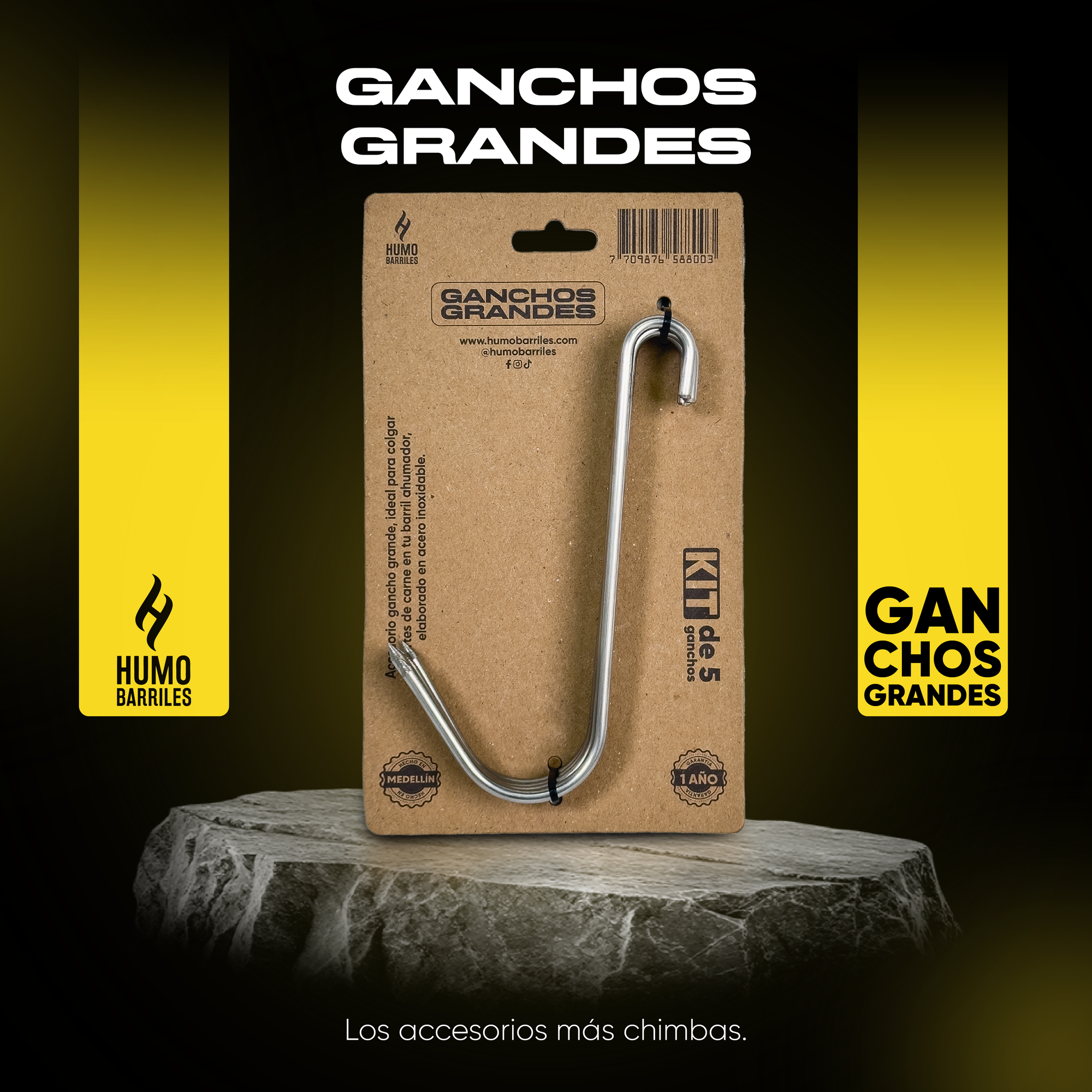 KIT de 5 Ganchos Grandes