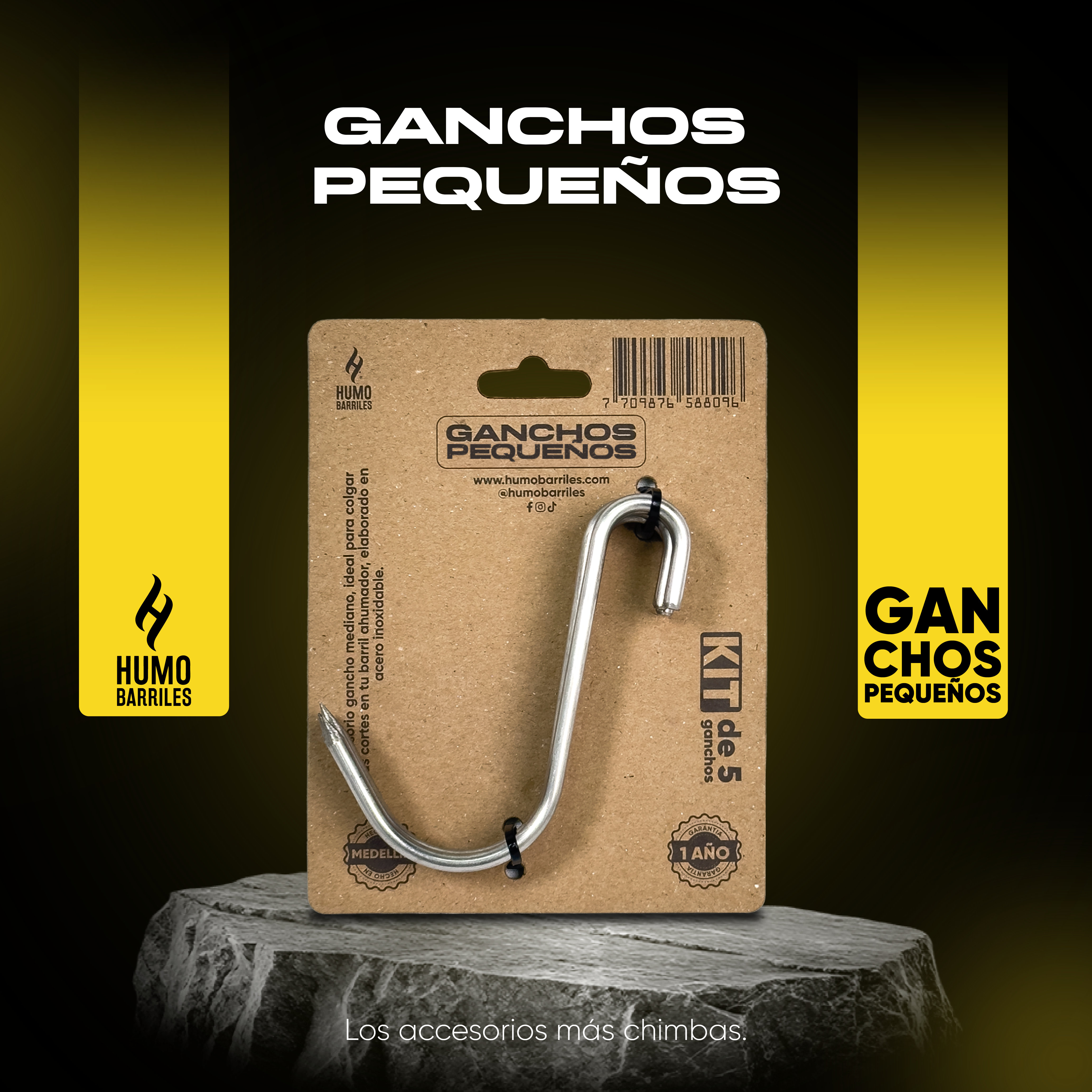 KIT de 5 Ganchos Pequeños