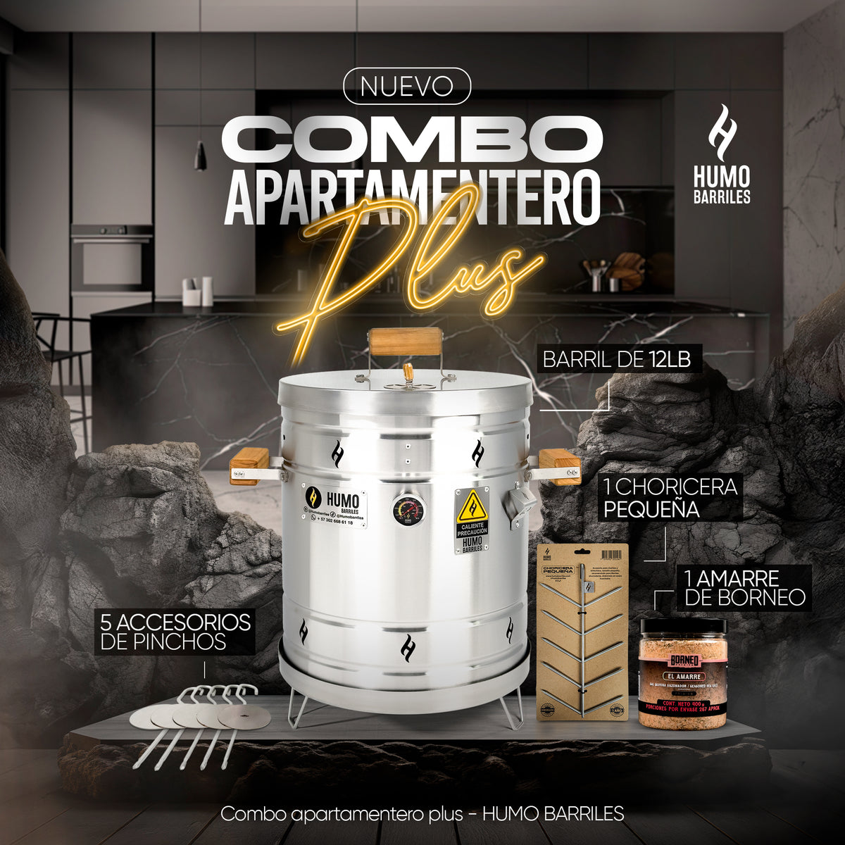 Combo Apartamentero Plus – Humo barriles