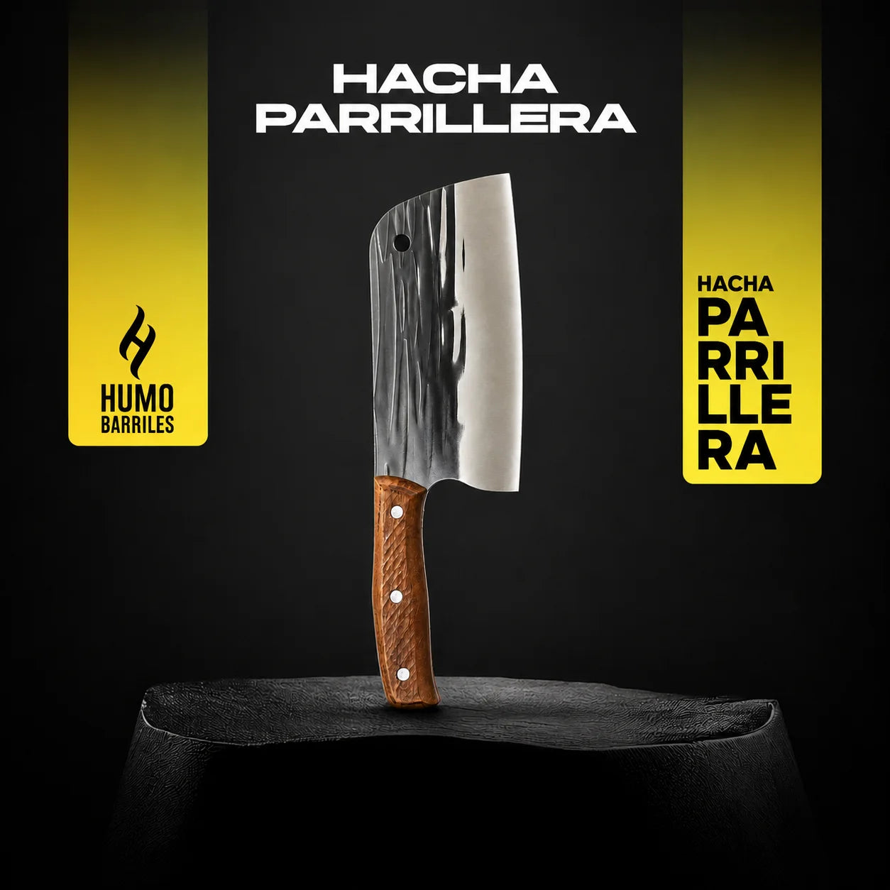 Hacha Parrillera Humo Barriles