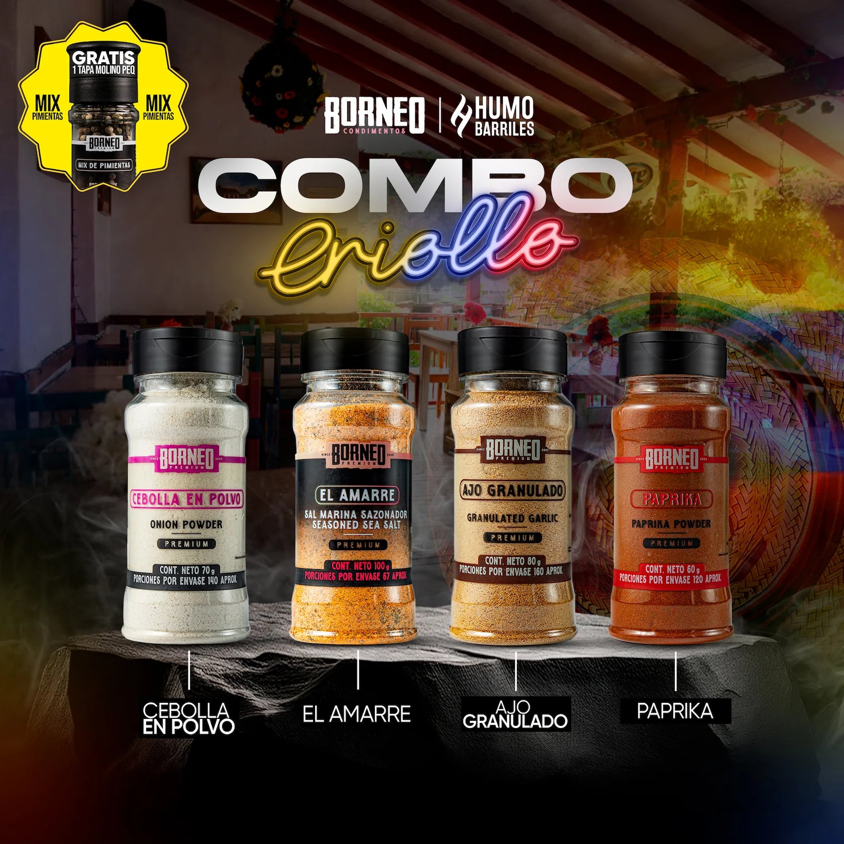 Combo Condimentos Criollo Pequeño