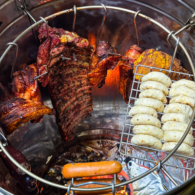 Combo Barril Asador 28 Lb para Papá