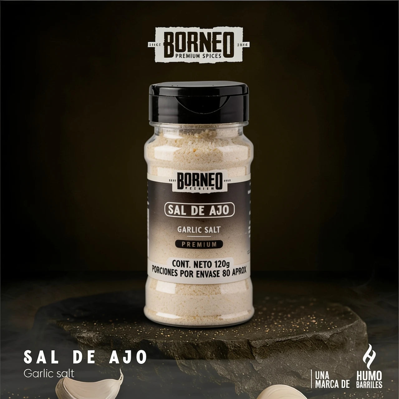 CONDIMENTO SAL DE AJO PEQUEÑO 120 GR.